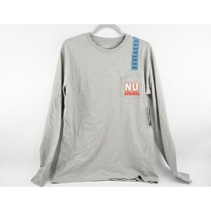 Nebraska Huskers Long Sleeve Pocket T-Shirt Women's Large, Gray